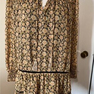 Rewind brown floral dress